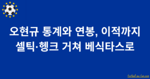 오현규 통계와 연봉, 이적까지 — 셀틱·헹크 거쳐 베식타스로